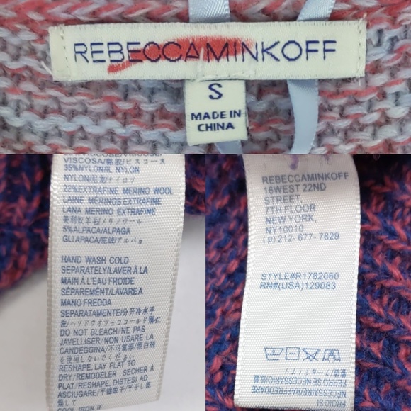 Rebecca Minkoff Sweater Page Cold Shoulder Sweater Womens Small - Picture 8 of 8